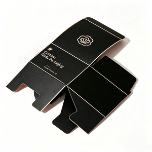 Boîte de crème pour le visage en papier kraft de luxe avec logo personnalisé, fond à fermeture automatique en feuille d'or, emballage écologique pour cosmétiques - Product Image 2