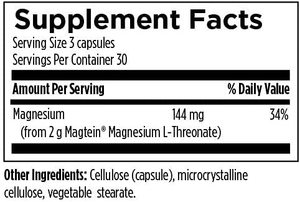 Capsules végétariennes en magnésium Ultra-absorbant, Extension de la durée de vie neur-<span class=keywords><strong>mag</strong></span> magnésium l-thréonite - Product Image 4
