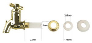 Grifos de Plástico para Barriles de Vino, Whisky y Cerveza de 8 mm y 12 mm, Color Dorado, Grifo de Plástico ABS/Accesorios para Bebidas, Gran Venta - Product Image 4