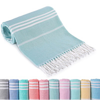 Quick Dry 100% Cotton Turkish Beach Towel Sand Free Turkish Bath Towel for the Pool