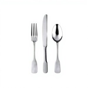 Hotel Designer Cutlery Set Reusable Stainless Steel Tableware with Round New Look Salad Server Spoon Fork Set - Product Image 2