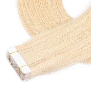 Extensions de cheveux naturels à bandes adhésives en gros, Extensions à bandes adhésives 100% cheveux humains Remy sans couture - Product Image 5