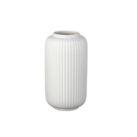 Vase de table en céramique à texture verticale minimaliste moderne Jiale, pour arrangement floral hydroponique, bouteilles décoratives pour anniversaire