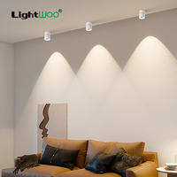Plafonnier LED encastré en aluminium rotatif à 360 degrés, 8W-12W, spot contemporain pour la cuisine, le salon, la décoration