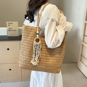 Sac à main bandoulière de plage et de vacances, grande capacité, texture polyvalente, nouvelle collection Printemps 2026, pour les trajets quotidiens et le voyage transfrontalier - Product Image 3