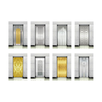 Ascenseur panoramique en verre avec cabine luxueuse, ascenseur d'hôtel pour 8 personnes, ascenseur panoramique rond, sans engrenage, sol en PVC