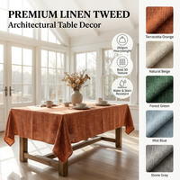 Tissu Textile de Maison Effet Lin 100% Polyester 260gsm Écologique Gaoyuan HM-7A Personnalisé Direct Usine OEM