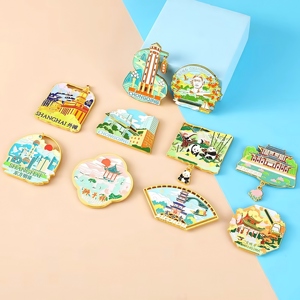 סיטונאי מקרר מותאם אישית ארצות הברית מזכרות מתנות פוליריזה מתכת מותאמת אישית 3d מקרר מגנט - Product Image 6