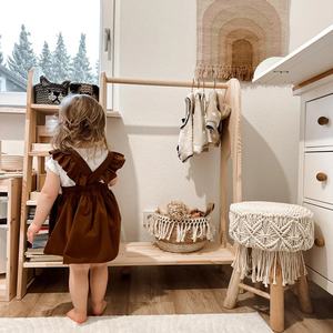 <span class=keywords><strong>Porte</strong></span>-vêtements <span class=keywords><strong>Montessori</strong></span> pour enfants avec étagère <span class=keywords><strong>Porte</strong></span>-vêtements en bois pour tout-petits Rangement pour vêtements pour enfants - Product Image 6