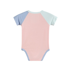 Combinaisons pour bébés unisexes <span class=keywords><strong>OKIDS</strong></span> en fibre de bambou/spandex respirante, à blocs de couleur, avec manches tombantes - Product Image 3