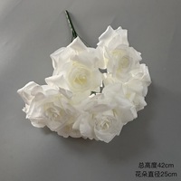 Großhandel Hochwertige Künstliche Rosen in Verschiedenen Farben 9-Zweige Hochzeits- und Valentinstags-Blumenstrauß - Handgefertigt