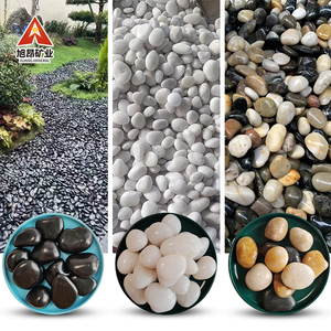 Pavés de <span class=keywords><strong>jardin</strong></span> en pierre naturelle, <span class=keywords><strong>galets</strong></span>, pavés pour la décoration de la cour, du parc, du paysage, polis, noir, blanc, multicolores - Product Image 6