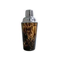 Shaker à vin de luxe en verre avec couvercle en acier inoxydable pour boissons mélangées, accessoires de bar, barman à domicile