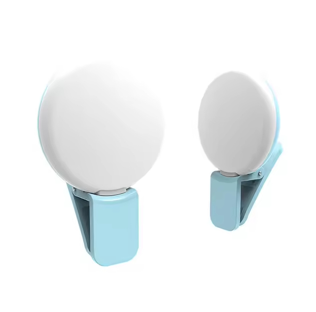 Portable Mini USB SMD LED Ring Light Rechargeable Circle Fill Selfie Video Lighting Photographic Makeup Light Mobile Selfie