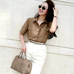 Q771 Custom ODM <b>Women</b> High Waist Flare Wide Leg Pants Full Length Office <b>Trousers</b> Manufacturer - Product Image 1