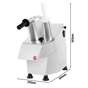 Cortadora de Verduras Eléctrica Gastro GGM - 550 Watts - Cuchillas de Acero Inoxidable - Uso Comercial en Restaurantes - Incluye 5 Discos de Corte - Product Image 2