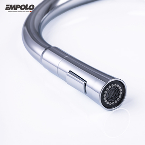 Grifo de Cocina con Pulverizador Retráctil de Latón Dorado DE UN Solo Mango para Empolo, Diseño Moderno, Griferia Cocina Griferia <span class=keywords><strong>Cocin</strong></span> - Product Image 2