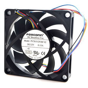 Foxconn PV701512P2BF 02 DC12V 0.15A 70*70*15MM 7CM Original tout nouveau ventilateur de refroidissement à châssis <span class=keywords><strong>Dell</strong></span> à quatre fils à température contrôlée - Product Image 3