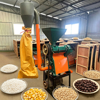 Moulin à riz, maïs, blé, grains de café de 1000 kg, mini décortiqueuse de maïs, machine à décortiquer le riz avec moteur de 7,5 kW