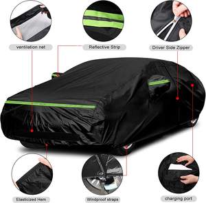 Woqi ผ้าคลุมรถกันหิมะกันน้ำกันยูวีทุกสภาพอากาศพร้อมผ้าฝ้ายพีอีวีเอและพีพีดีไซน์สปอร์ต - Product Image 5