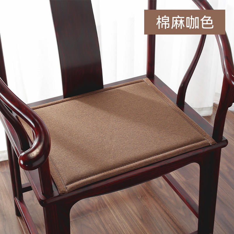 ผ้าฝ้ายผสมลินินสีน้ำตาล