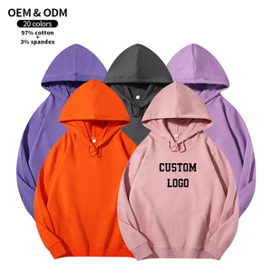 Venta al por mayor de sudaderas y sudaderas de los hombres de alta calidad Unisex suéter de gran tamaño logotipo personalizado sudadera en blanco - Product Image 5