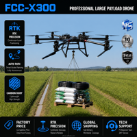 Pulvérisateur agricole UAV FCC-X300 à charge utile lourde pour l'agriculture sur de larges surfaces