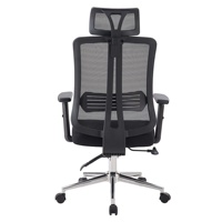 Chaise de bureau pivotante avec système de verrouillage inclinable et accoudoirs réglables pour le bureau et l'étude