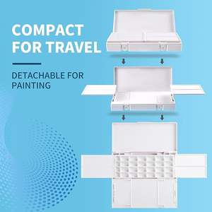 <span class=keywords><strong>Palette</strong></span> de <span class=keywords><strong>peinture</strong></span> aquarelle XinyiArt à 28 alvéoles, imperméable, portable, anti-fuite, <span class=keywords><strong>palette</strong></span> de <span class=keywords><strong>peinture</strong></span> pliable pour huile et acrylique - Product Image 3