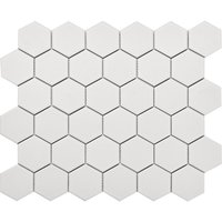 Carreaux de mosaïque hexagonale mate artisanaux 270x284mm, carreaux de céramique imperméables pour mur de cuisine et crédence de salle de bain