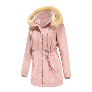 <span class=keywords><strong>Manteau</strong></span> épais mi-long à capuche pour femme, coupe ajustée, taille cintrée, 5 couleurs, tailles S-4XL, nouvelle collection automne/hiver 2026 - Product Image 1