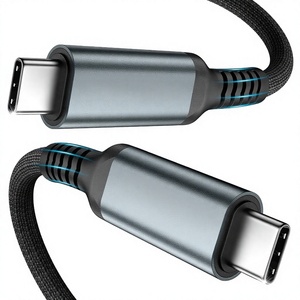 20Gbps Type-C to Type-C USB 3.2 Gen 2 <b>Cable</b> 1 Meter 90 Degree Right Angle 4K Monitor 100W PD Nylon Jacket Shielded Tinned Copper - Product Image 3