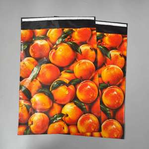 Fly On Contact Atlanta Printed Poly Mailer Bags Full Print Peach Pattern Tear Resistant Plastic Courier Shipping Envelopes - Product Image 5