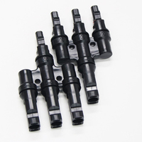 Connecteurs de câble en Y 3 en 1 pour camping-car, solaires, noirs, mâle/femelle, avec contacts en cuivre et boîtier en nylon, indice de protection IP67, 30A 1500V