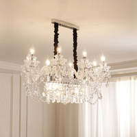 Lustre de Plafond Rond Moderne en Cristal Goutte de Pluie Trois Couleurs Monté en Surface Lumière Hôtel Salon Fournisseur