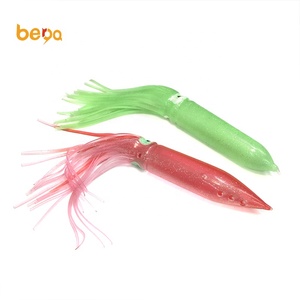 Vente directe d'usine de 24cm-30cm ampoule calmar poulpe en plastique souple leurres de pêche en eau salée pour la pêche en rivière - Product Image 3