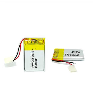 Small battery 402030 150mAh 3,7 V lithium-polymer Li-ion battery for MP3 - Product Image 1