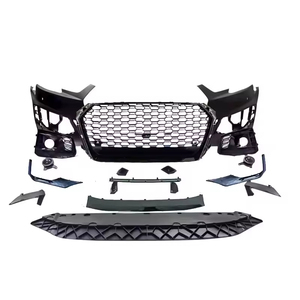 Ensemble de pare-chocs avant et arrière pour <span class=keywords><strong>Audi</strong></span> A4 <span class=keywords><strong>S4</strong></span> B9, mise à niveau style RS4, kits carrosserie complets avec calandre pour <span class=keywords><strong>Audi</strong></span> A4 <span class=keywords><strong>S4</strong></span> B9 2017 2018 <span class=keywords><strong>2019</strong></span> - Product Image 2