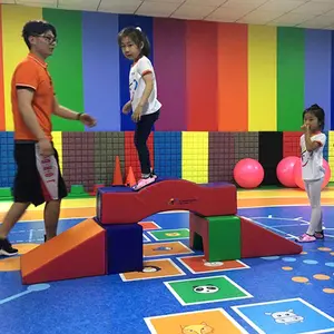 JIANER 새로운 프로모션 유치원 pvc 바닥 아이 플레이 바닥재 방수 만화 PVC 어린이 비닐 바닥 실내 놀이