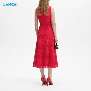 Lancai Robe d'été sexy à col ras du cou pour femmes - Product Image 3