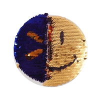 Patchs en sequins en forme de cœur arc-en-ciel à coudre ou à repasser, grand patch brodé décoratif, autocollant appliqué