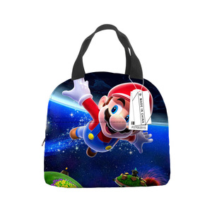 PLAYMAX PM199 Boîte à lunch portable personnalisée en tissu 3D mignon de dessin animé, fermeture éclair, thermique, écologique, résistante à l'eau, durable, multifonction - Product Image 5