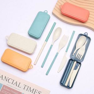 Juego de Cubiertos Plegables de Paja de Trigo, Kit de Utensilios de Viaje Ecológico para Regalos Promocionales - Product Image 2