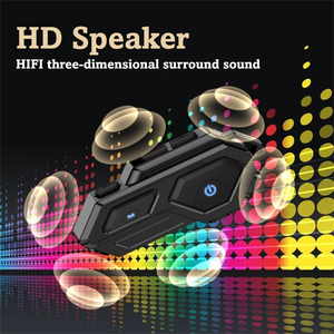 Auriculares Bluetooth para Casco <span class=keywords><strong>de</strong></span> Esquí con Luz LED, Cancelación <span class=keywords><strong>de</strong></span> Ruido, Llamadas Manos Libres, Auriculares Inalámbricos para Esquí y Ciclismo - Product Image 4