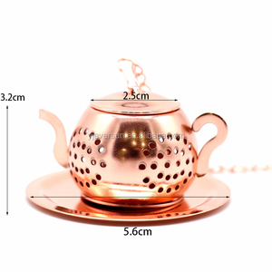 Infusor de Té de Acero Inoxidable con Recubrimiento de Cobre, Filtro y Difusor con Mango Pintado - Product Image 6