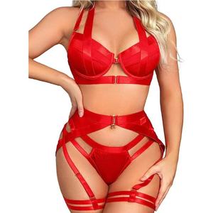 Mujeres ahueca hacia fuera el arnés <span class=keywords><strong>erótico</strong></span> Ropa interior Teddy Body Sensual Camisón Mujeres Niñas Lencería sexy - Product Image 1