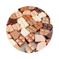 Vente chaude 100 pièces artificielle 3D chocolat bonbons Dessert Slime perles breloques pour bricolage artisanat maison maison de poupée cuisine chambre décor