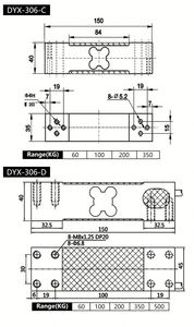 DYX-306D 60kg 100kg 200kg 350kg 500kg cắt chùm trọng lượng Quy mô tải tế bào cho chính Đặt Trục tải đo trong đường cao tốc trọng lượng - Product Image 5