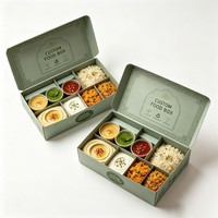 Boîte d'expédition en carton ondulé personnalisée pour l'emballage alimentaire, boîte pliante pour plats à emporter
