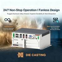 Ordinateurs industriels encastrables sans ventilateur Core I7/i5/i3, PC industriel sur rail DIN